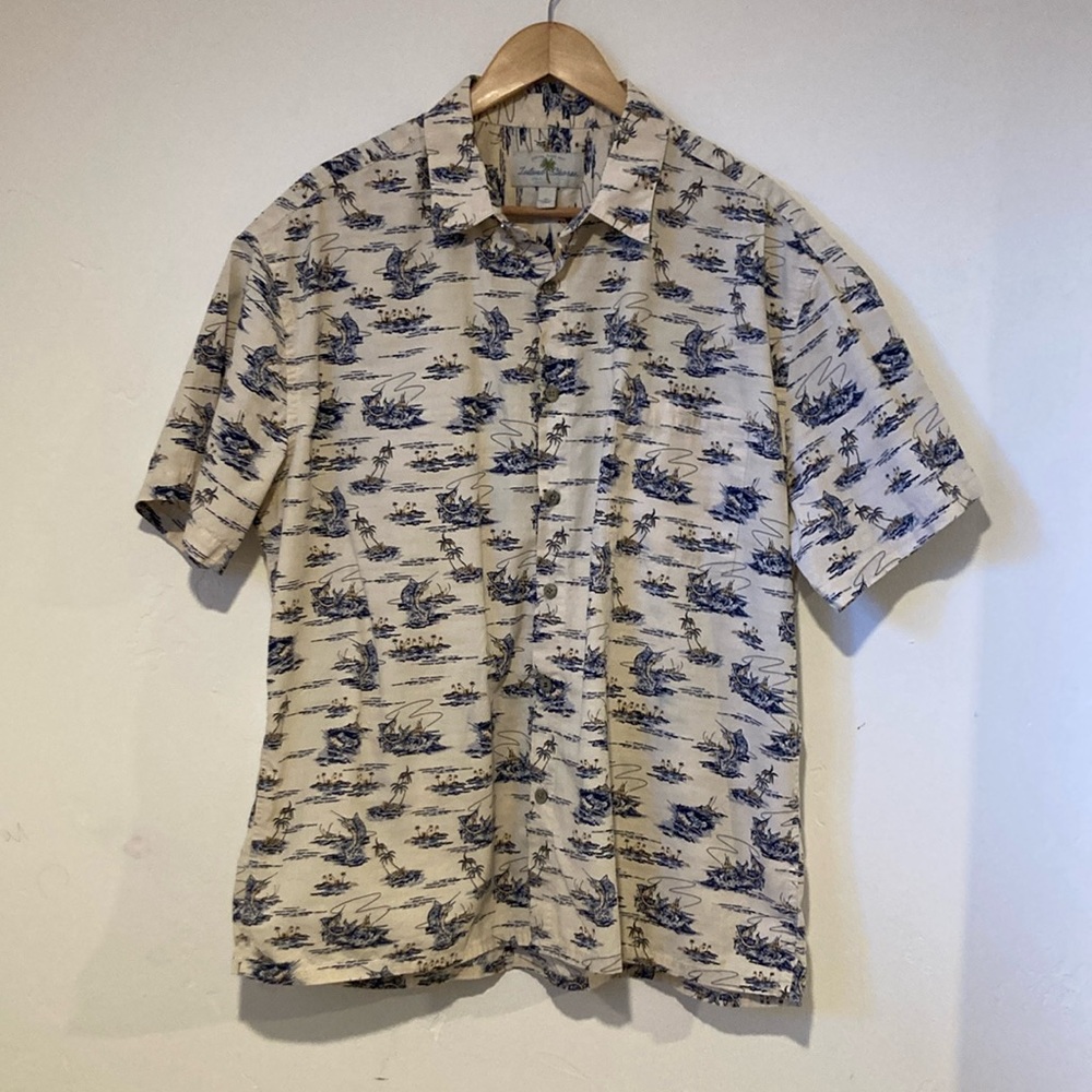 ISLAND SHORES Men’s Size XL Button Down